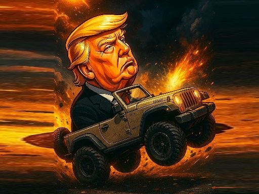 Trump Wheelie Challenge-Spiel
