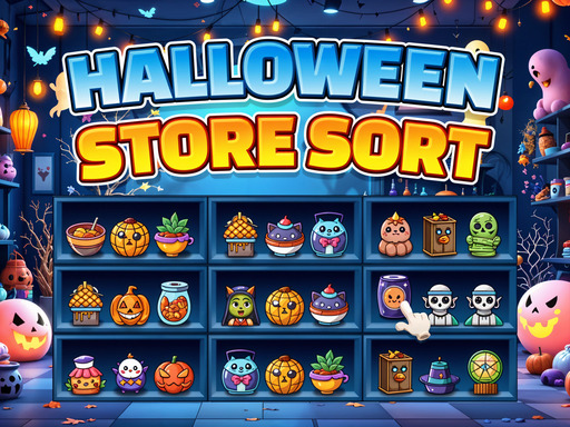 Halloween-Laden-Sortierspiel