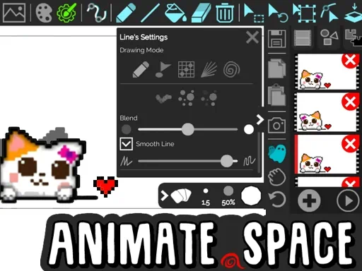 Animate.space: Erstelle animierte GIFs! Spiel Cover-Bild