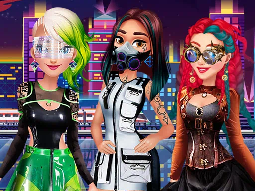 Cyberpunk City Fashion Spiel