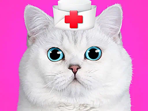 Katzen-Haustierarzt-Zahnarztspiel